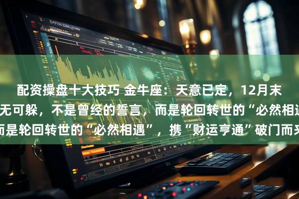 配资操盘十大技巧 金牛座：天意已定，12月末注定之人悄然靠近，躲无可躲，不是曾经的誓言，而是轮回转世的“必然相遇”，携“财运亨通”破门而来